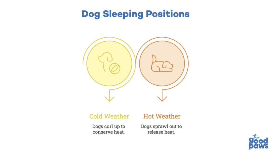 dog sleeping positions infographic